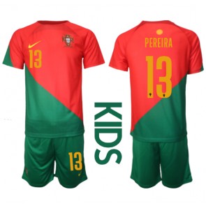 Portugal Danilo Pereira #13 babykläder Hemmatröja barn VM 2022 Korta ärmar (+ Korta byxor)